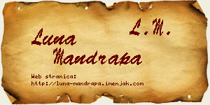 Luna Mandrapa vizit kartica